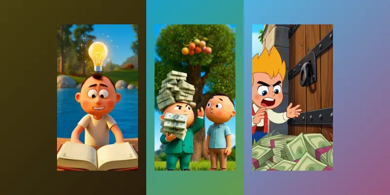 Knowledge Vs Money Animations generated by undefined