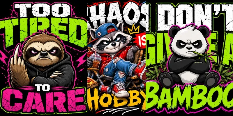 Savage Animal Attitude Tees generated by undefined