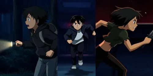 Anime Horror Survival Chase Video Packs generated by grok-video
