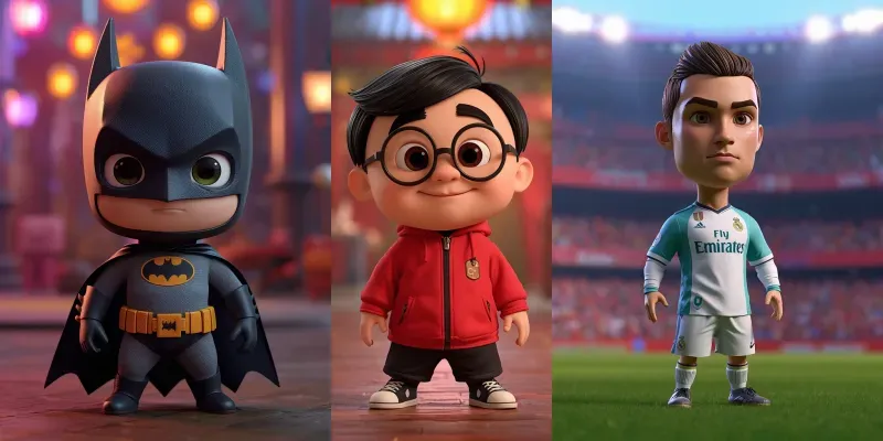3D Pixarstyle Animation Character Prompts generated by undefined