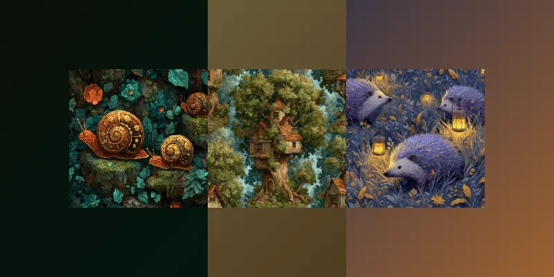 Whimsical Woodland Oil Patterns generated by undefined