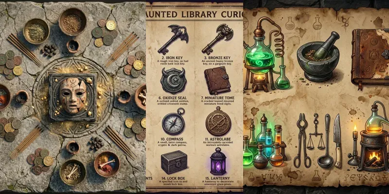 Tabletop Dungeon Prop Sheet Builders generated by undefined