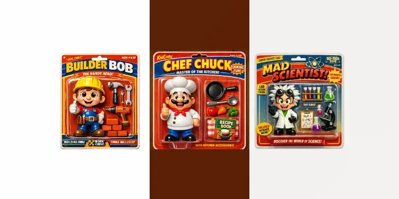 Retro Mascot Toy Packaging Generator generated by undefined