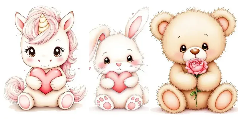 Cute Kawaii Animal Illustrations generated by undefined