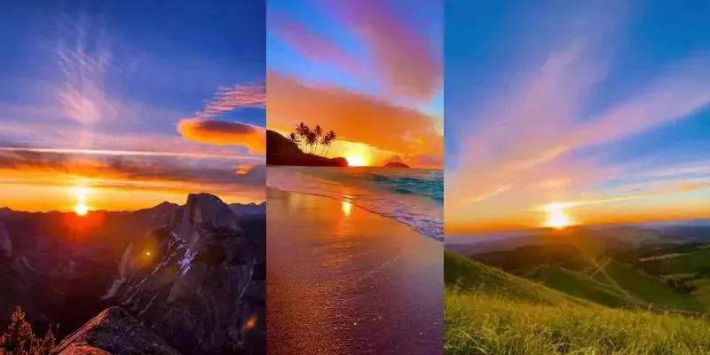 Golden Horizons From The Edge Of Nature generated by undefined