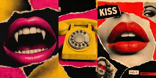 Retro Popart Posters generated by chatgpt-image