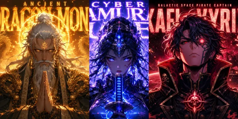 Neon Anime Hero Poster Packs generated by undefined
