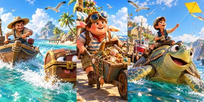 Coastal Cartoon Adventures