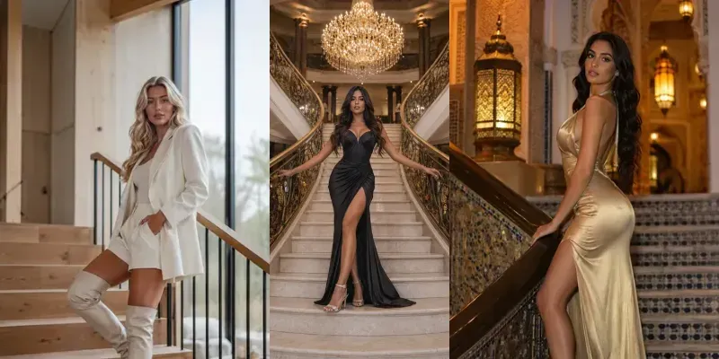 Viral Staircase Model Poses generated by undefined