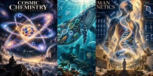 Surreal Science Art Posters generated by chatgpt-image