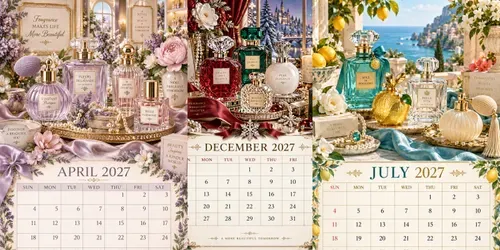 Luxury Perfume 2027 Calendar Pages generated by chatgpt-image
