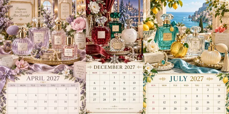 Luxury Perfume 2027 Calendar Pages generated by undefined