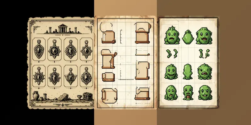 Pixel Relic Poster Icons generated by undefined