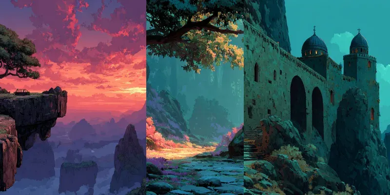 Fantasy Landscape Concepts generated by undefined