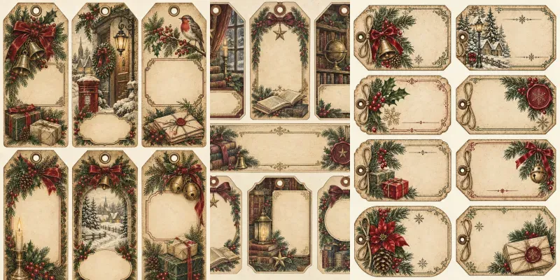 Victorian Christmas Ephemera Generator