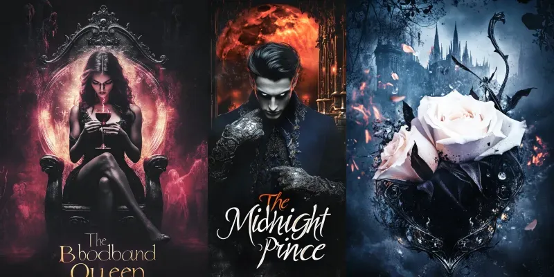 Dark Gothic Fantasy Book Covers generated by undefined