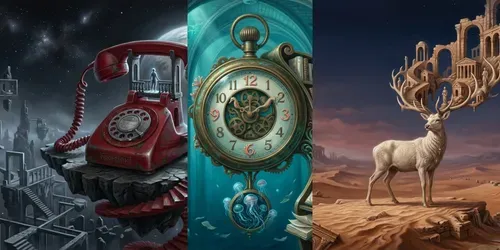 Surrealist Dreamscape Fine Art generated by gemini-image