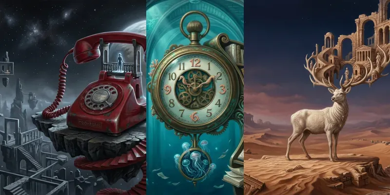 Surrealist Dreamscape Fine Art generated by undefined