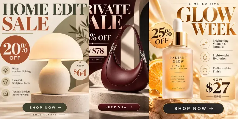 Ecommerce Sale Ad Posters