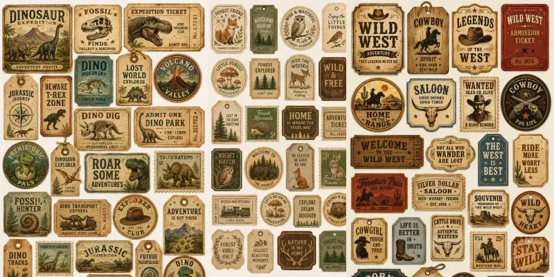 Vintage Adventure Memory Cards generated by undefined