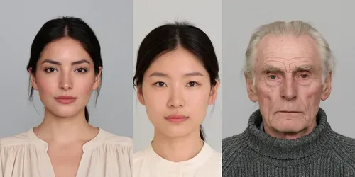 Passport Size Photos Official Headshots generated by midjourney