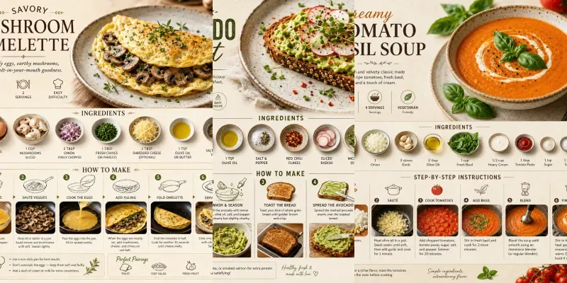 Gourmet Recipe Infographic Creators generated by undefined