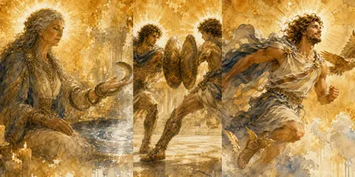 Golden Halo Sages generated by chatgpt-image