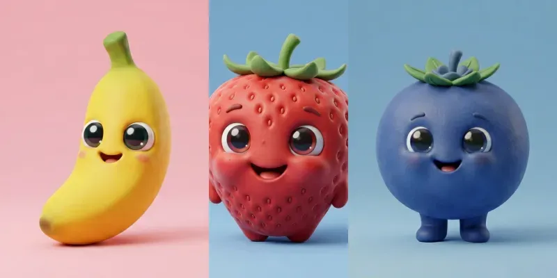 3d Pixar Style Cute Cartoon Characters generated by undefined