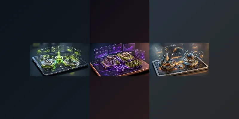 3D Isometric Tech Tablet Saas Infographics generated by undefined