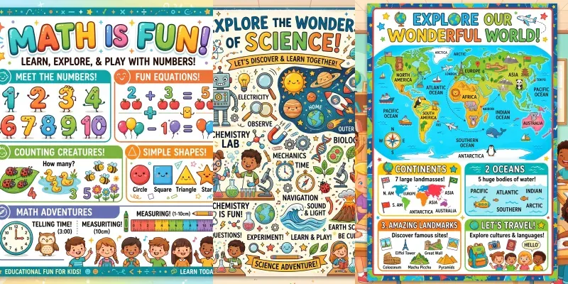 Fun Learning Poster Creators generated by undefined