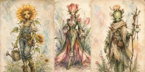 Living Botanical Souls generated by chatgpt-image