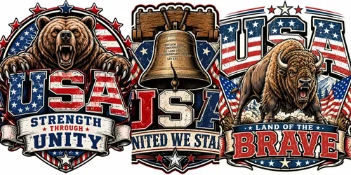 Patriotic Sticker Design Generator generated by chatgpt-image