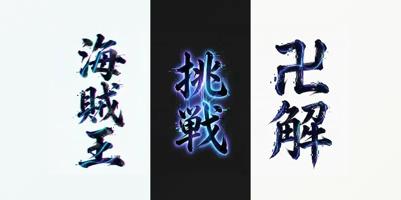 Digital Japanese Calligraphy generated by undefined