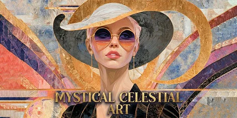 Mystical Celestial Art Deco generated by undefined