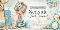 Alice In Seaside World Junk Journals midjourney prompt mini thumbnail