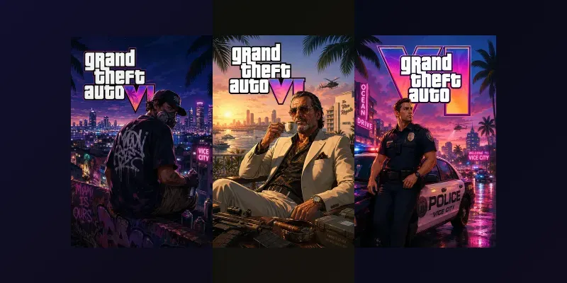 Gta Vi Style Poster Art generated by undefined