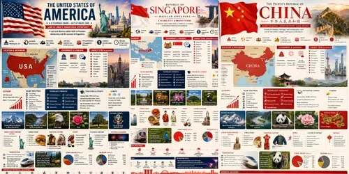 World Flag Infographic Posters generated by chatgpt-image