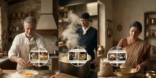 6shot Food Storyboard Generator generated by grok-video
