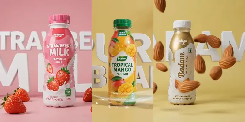 3D Beverage Product Ads Videos generated by undefined