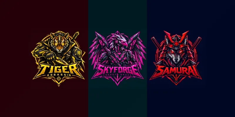 Cyberpunk Fusion Esports Logo Designs