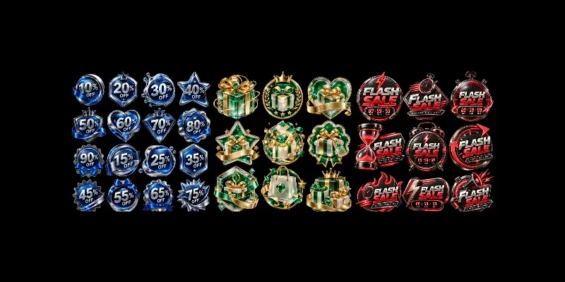 Luxury Cyber Monday Promo Badge Series