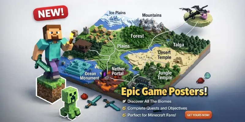 The Worlds Of Game Posters generated by undefined