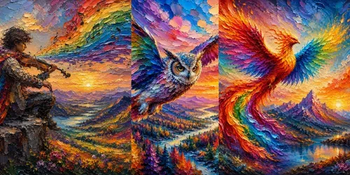 Rainbow Palette Journeys generated by chatgpt-image