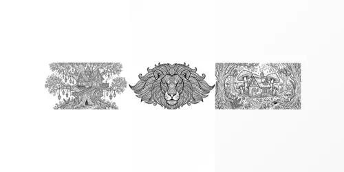 Adult Coloring Book Line Art Generator generated by gemini-image