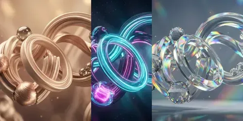 Professional Abstract 3D Backgrounds generated by gemini-image