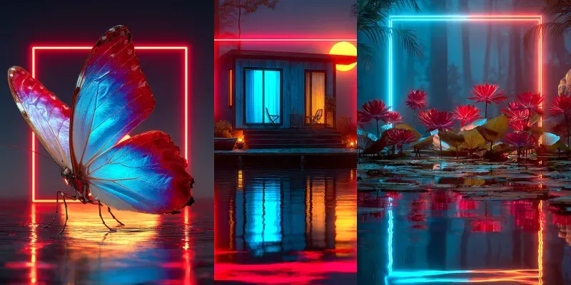 Photography Synthwave Neon Dreamy Glow