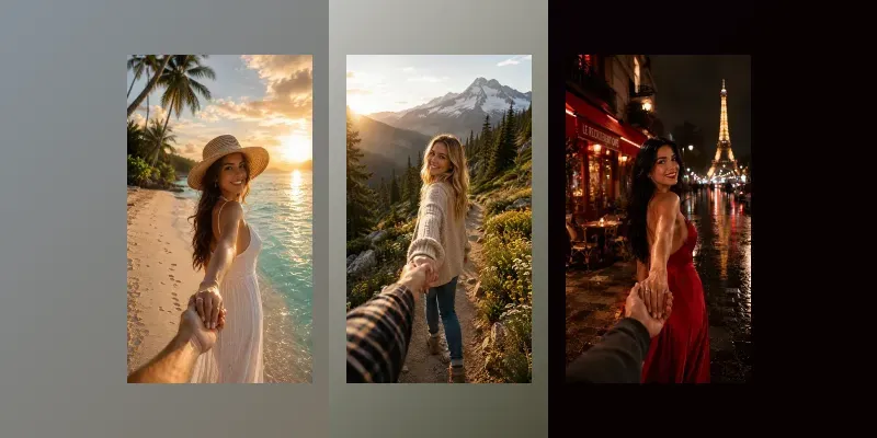 Viral Girl Influencer Follow Me Photos generated by undefined