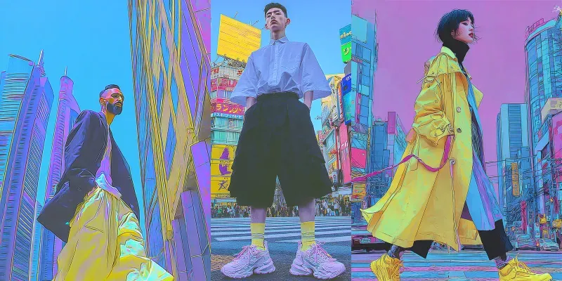 Vibrant Cinematic Street Style Photography generated by undefined