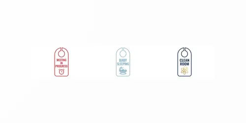 Printable 2D Door Tag Vector Dielines generated by gemini-image