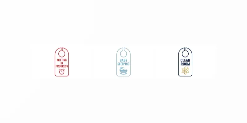 Printable 2D Door Tag Vector Dielines generated by undefined